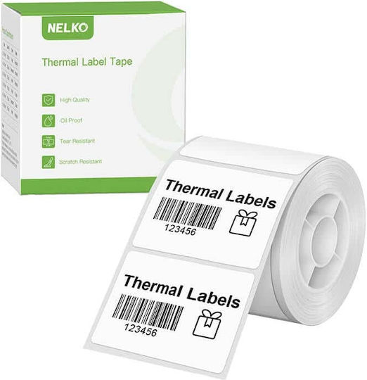 Nelko 230 Self-Adhesive Label Rolls for Label Printer 40x30mm 1pcs