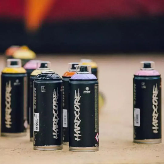 Montana Colors Σπρέι Βαφής Hardcore Ακρυλικό με Σατινέ Εφέ Satin White 400ml