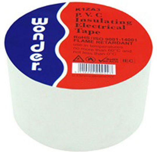 Wonder Insulation Tape 38mm x 20m 5 Pieces White