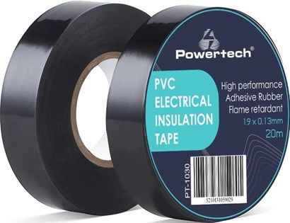 Powertech Insulation Tape 19mm x 20m Black