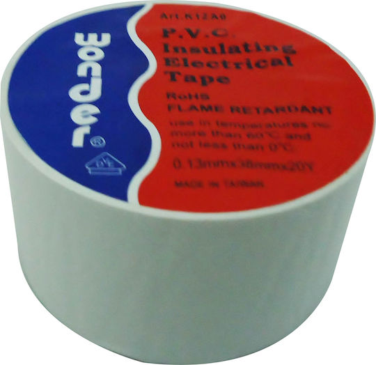 Wonder Insulation Tape 38mm x 20m 5 Pieces White