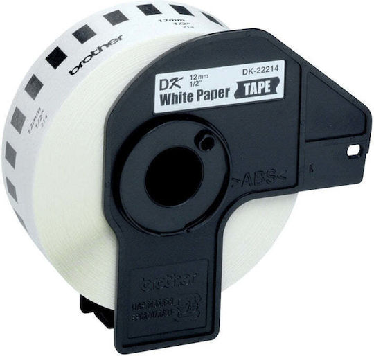 Brother Label Maker Tape 30.5m x 12mm White Colour Compatible With Brother DK