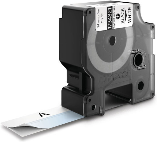 Dymo 1734821 Label Maker Tape 5.5m x 24mm in White Colour Compatible with Dymo Rhino/IND