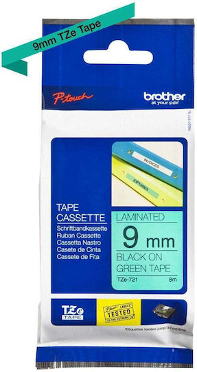 Brother Tze-721 Label Maker Tape in Black Colour Compatible with Brother TZe/TZ