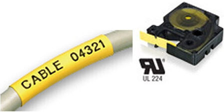 Dymo 18058 Label Maker Tape 1.5m x 19mm in Yellow Colour Compatible with Dymo Rhino/IND