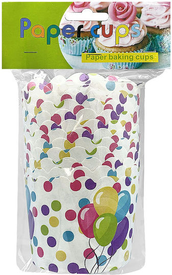 HOMie 101526 Baking Cups for Party 12pcs (Μiscellaneous Designs/Colors)