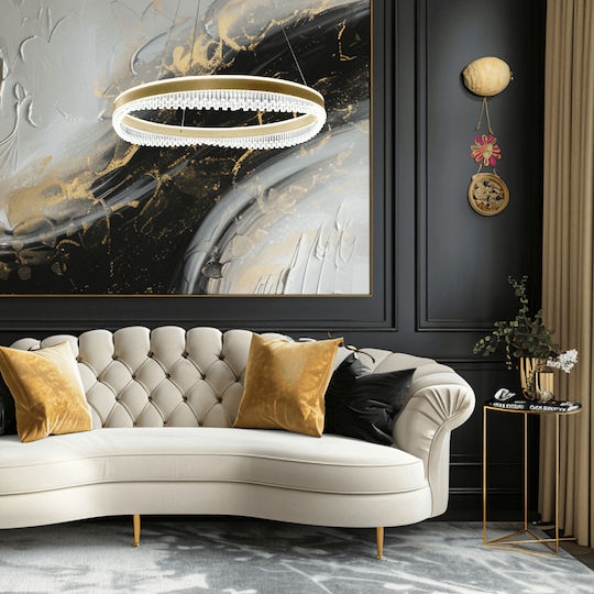 Eko Light Висящо Осветително Тяло Златист 60x60см.