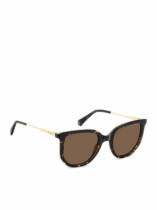 Polaroid Damen Sonnenbrille mit Braun Schildkröte Gestell und Braun Linse pld4185/s/x 086/SP
