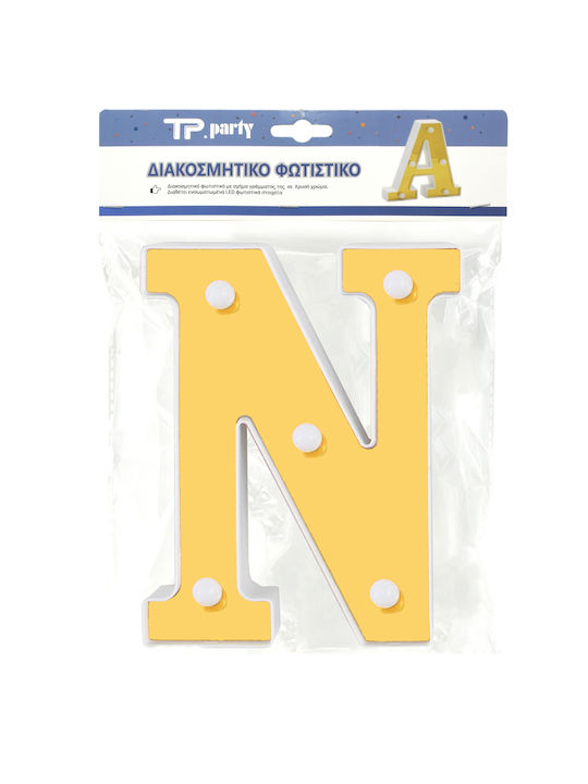 Tpster Dekorative Lampe Brief Gold