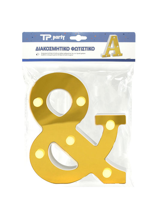 Tpster Διακοσμητικό Φωτιστικό LED Θερμό Λευκό 15x16.3x3.5εκ.