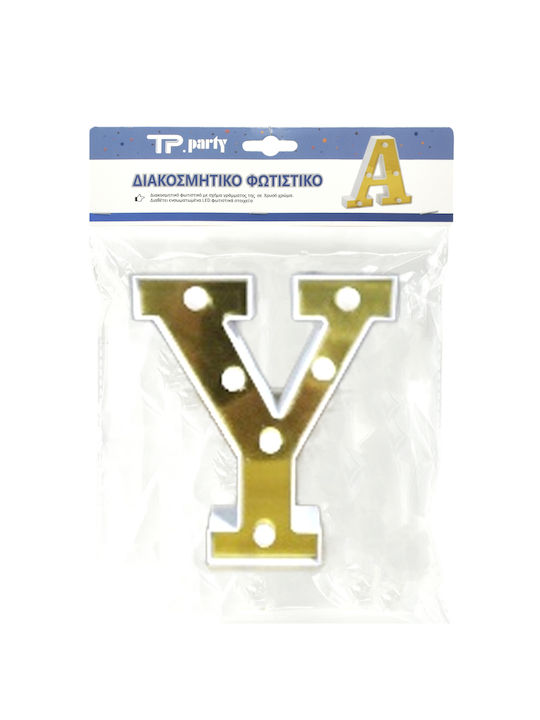 Tpster Dekorative Lampe Brief Gold