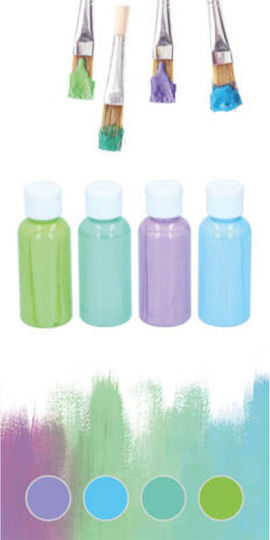 Artico Acrylic Pastel Paints Σετ Ακρυλικά Χρώματα Ζωγραφικής 80ml 8τμχ