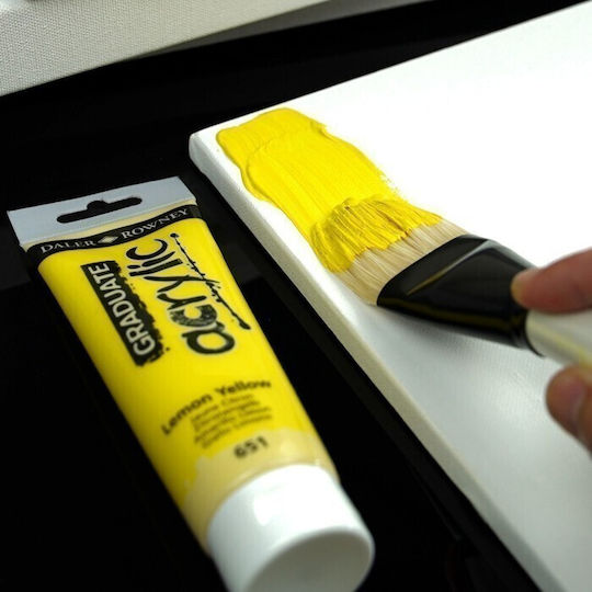 Daler Rowney Graduate Acrylic Ακρυλικό Χρώμα Ζωγραφικής Black 026 120ml
