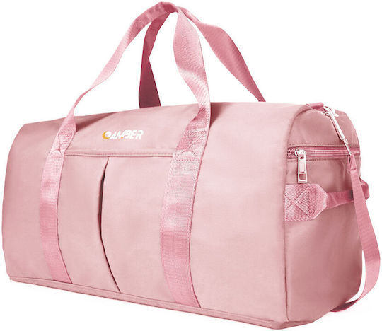 Amber Geantă de voiaj 30lt Roz Textil L49xW24xH25cm