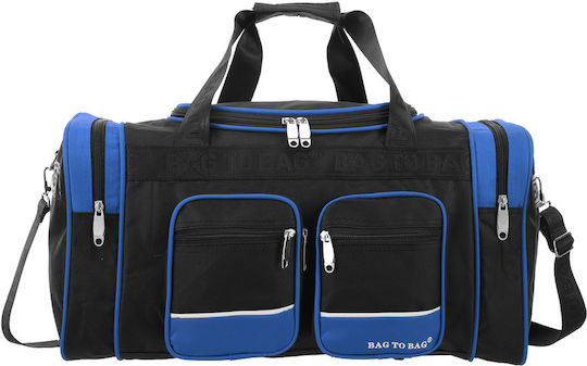 Bag to Bag Reisetasche Blau Stoff L50xB27xH23cm