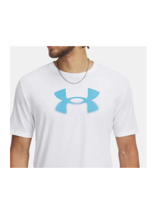 Under Armour Tricou Λευκό - Σιέλ