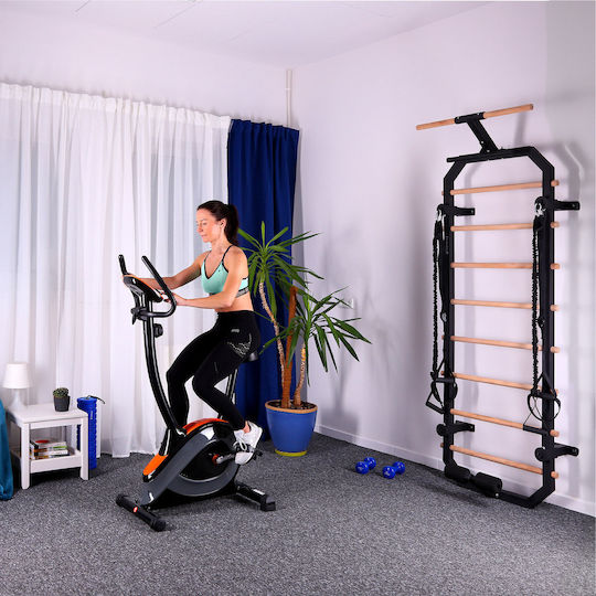 HMS Bicicletă de exerciții în picioare Magnetic cu roți