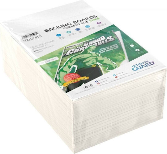 Ultimate Guard Plastikeinlagen für Comics A4 100Stück Comic Backing Boards Dicke aktuelle Größe 100 Stück