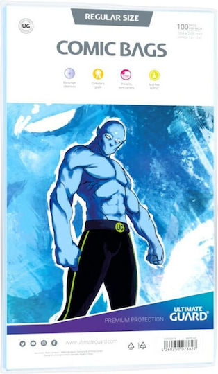 Ultimate Guard Plastic Sleeves for Comics 100pcs Comic Bags Regular 100τμχ