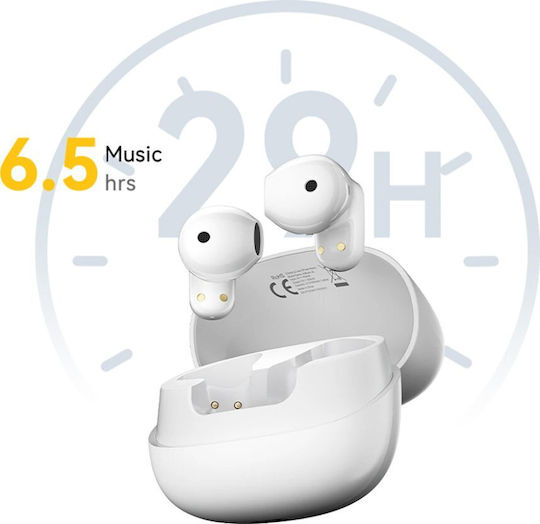 BlackView AirBuds 20 Bluetooth Handsfree Earphones with Sweat Resistance and Charging Case Frost White