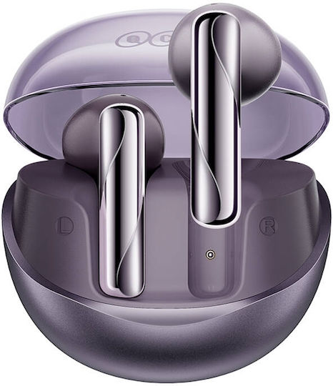 QCY Ailypods Clear In-ear Bluetooth Handsfree Earphones with Charging Case Purple