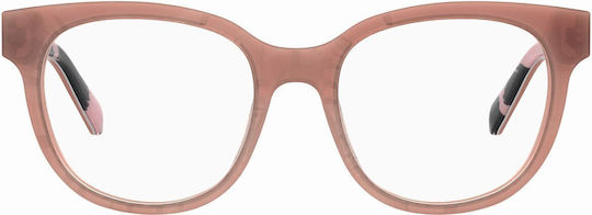 Moschino Γυναικείος Κοκκάλινος Σκελετός Γυαλιών Cat Eye Πορτοκαλί MOL599/IG FF1/18