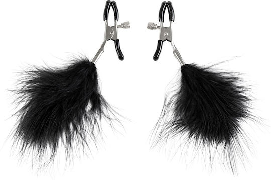 Virgite Brustwarzenklemmen in Schwarz Farbe