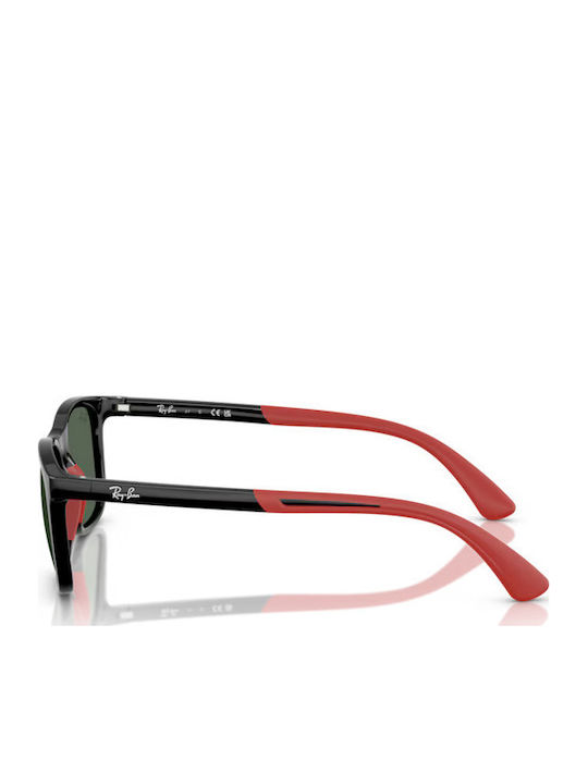 Ray Ban Τετράγωνα Παιδικά Γυαλιά Ηλίου Μαύρα