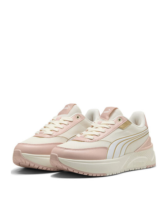 PUMA R78 Disrupt Lt Flatforms Sneakers Μπεζ