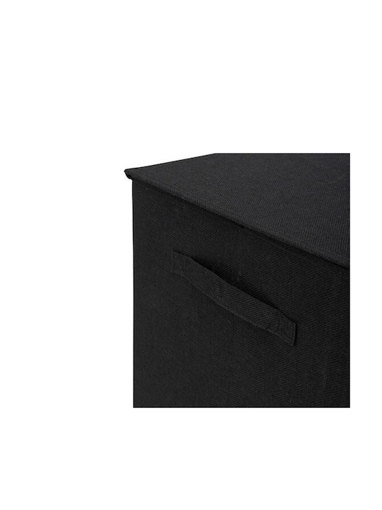 5Five Καλάθι Απλύτων Υφασμάτινο 74lt με Καπάκι 37x36.5x60cm Μαύρο 5Five Καλάθι Απλύτων Υφασμάτινο 74lt με Καπάκι 37x36.5x60cm Μαύρο