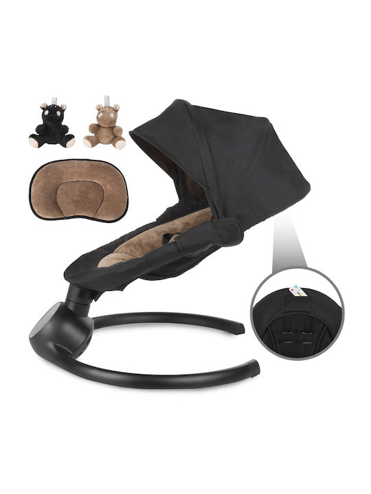 Oxford Home Electric Baby Relax Swing with Music Black for Child up to 9kg