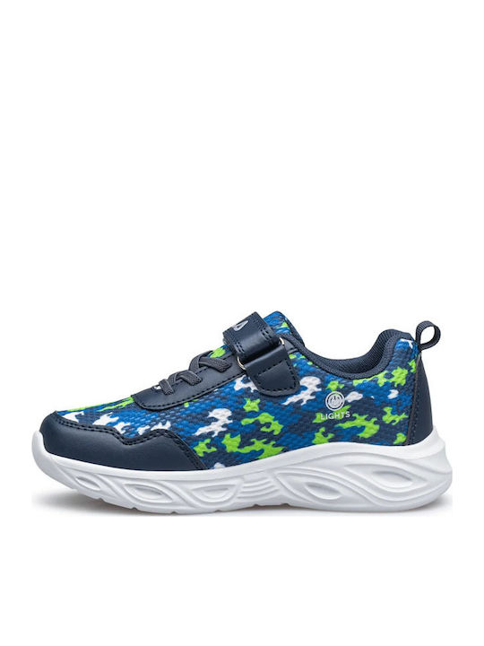 Blink Kids Sneakers with Scratch & Lights Blue