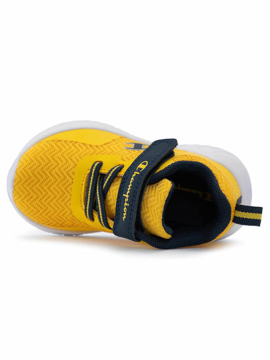 Softy Evolve B Παιδικά Sneakers με Σκρατς Κίτρινα