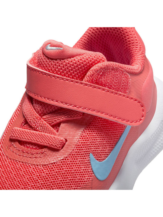 Revolution 7 Kids Sports Shoes Running with Hoop & Loop Closure Orange