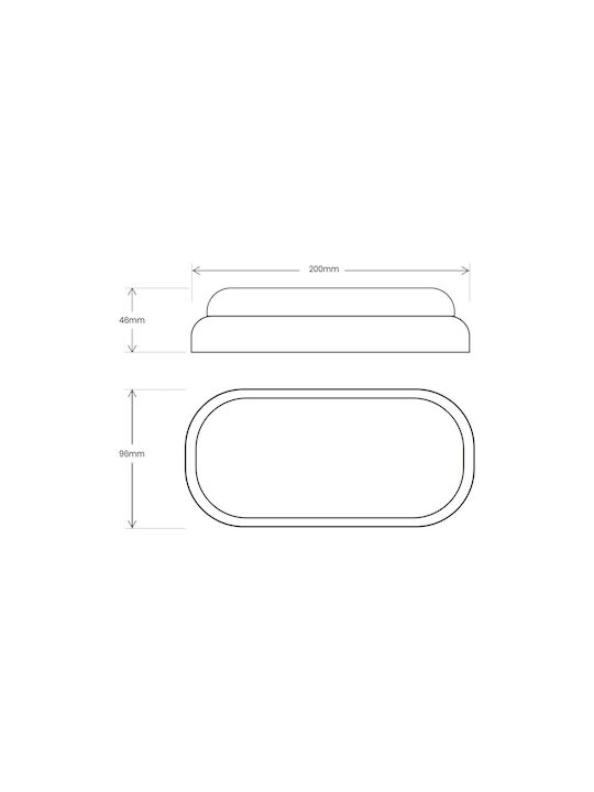 Eko Light Wandmontierte Außen-Schildkrötenleuchte LED IP64 8W