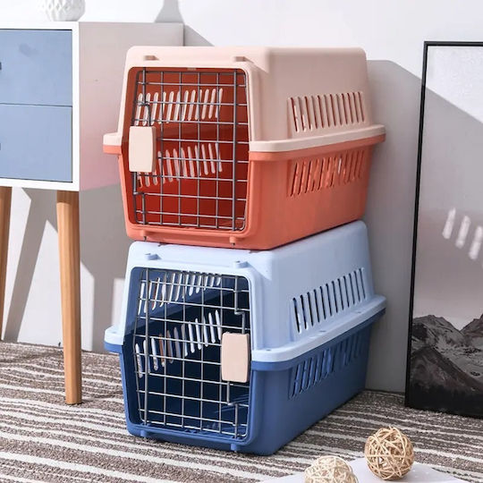 Blue Dog Transport Cage 48x31.5x30cm