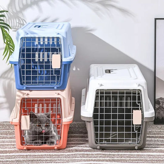 Blue Dog Transport Cage 48x31.5x30cm