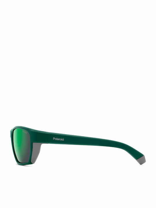 Polaroid Bărbătești Ochelari de soare cu Verde Cadru și Verde Polarized Oglindă Lentilă PLD7057/S PYW/5Z