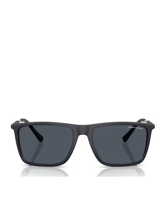 Armani Exchange Men's Sunglasses with Black Plastic Frame and Gray Lens AX4160S 838087