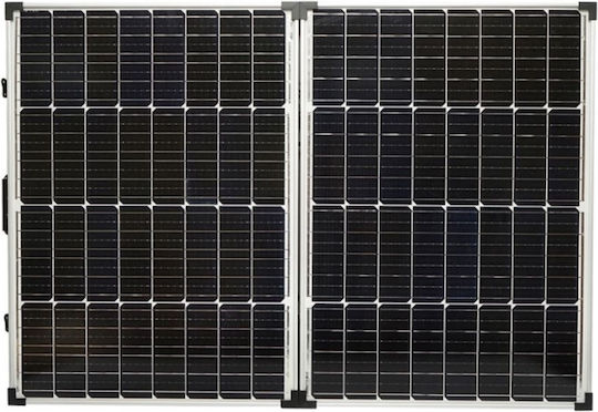 Valiză panou solar monocristalin portabil 145W 12/24V cu regulator de tensiune 20Ah fabricat în Germania BK87479