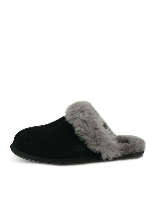 Scuffette II Winter Women's Slippers with Fur Black