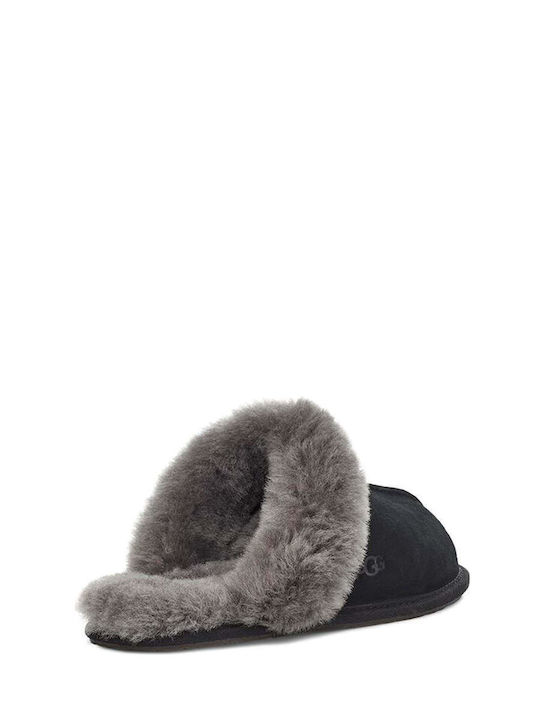 Scuffette II Winter Women's Slippers with Fur Black