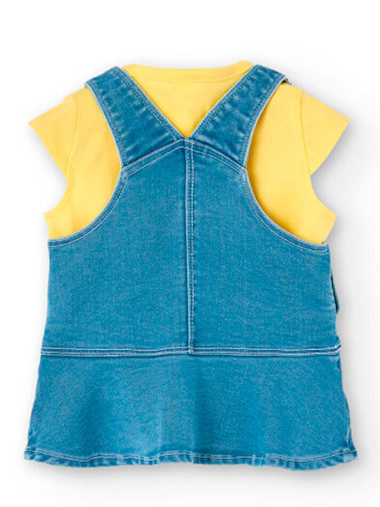 Salopetă Denim Multicolor Fete