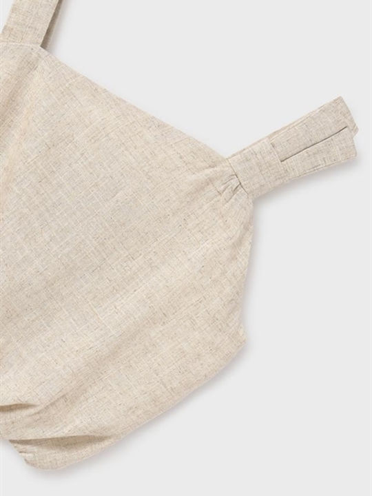 Kids' Crop Top Sleeveless Beige