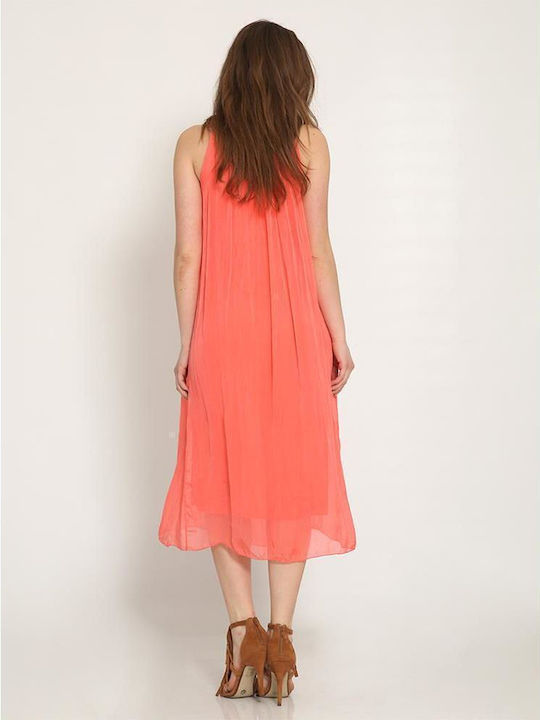 Rouxaki Sequin Dress Evening Orange