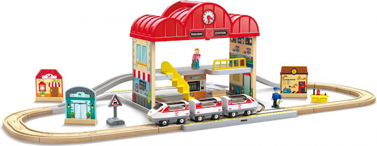 Hape Set with Train made of Wood for 3+ years+ Years