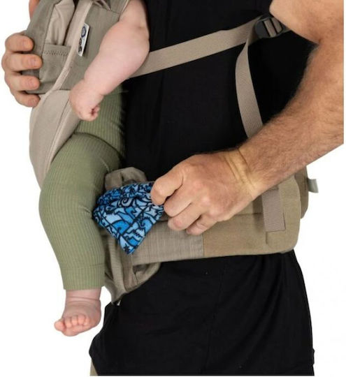 Osprey Poco Klassischer Babytragetuch Schwarz mit Maximales Kindergewicht 15kg