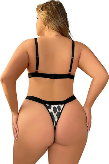 Women's Plus Size Set Annamu Leopard A-1026