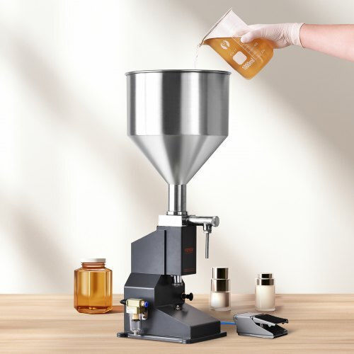 Vevor Pneumatic Liquid Filling Machine 5-50ml Stainless Steel Pedal Milk Water Juice Cosmetics Lotion Lsgytgzjqd56yvzdov0