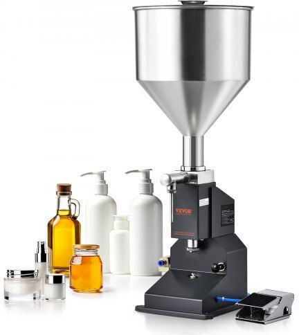 Vevor Pneumatic Liquid Filling Machine 5-50ml Stainless Steel Pedal Milk Water Juice Cosmetics Lotion Lsgytgzjqd56yvzdov0